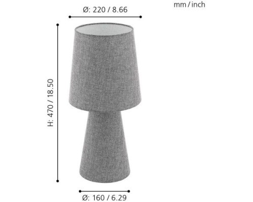 Настольная лампа Carpara 97132 Eglo