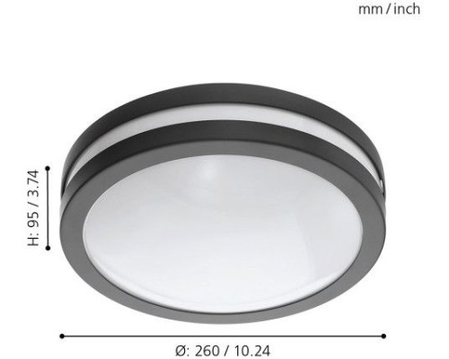 Настенный светильник уличный Locana-c 97237 Eglo