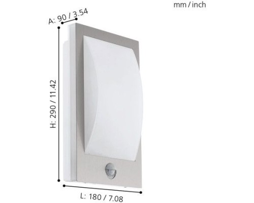 Настенный светильник уличный Verres 97238 Eglo