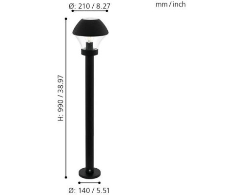 Наземный фонарь Verlucca 97245 Eglo