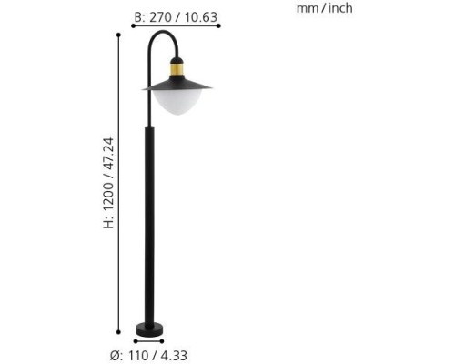 Наземный фонарь Sirmione 97287 Eglo