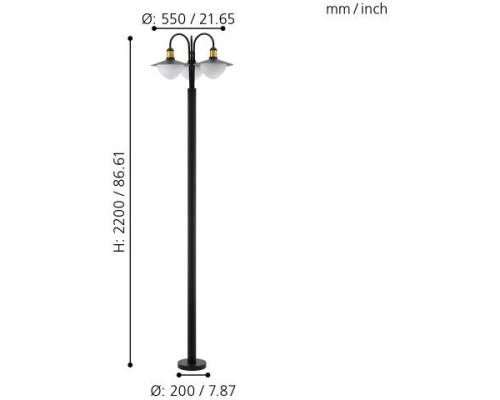 Наземный фонарь Sirmione 97288 Eglo