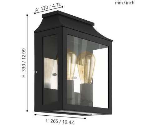 Настенный светильник уличный Soncino 97294 Eglo