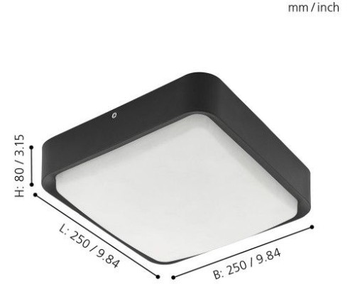 Потолочный светильник уличный Piove-c 97295 Eglo