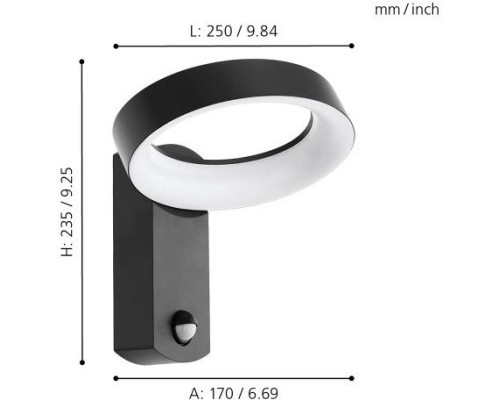 Настенный светильник уличный Pernate 97308 Eglo