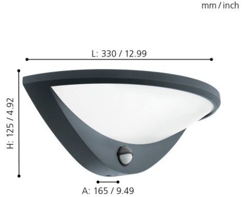 Настенный светильник уличный Belcreda 97312 Eglo