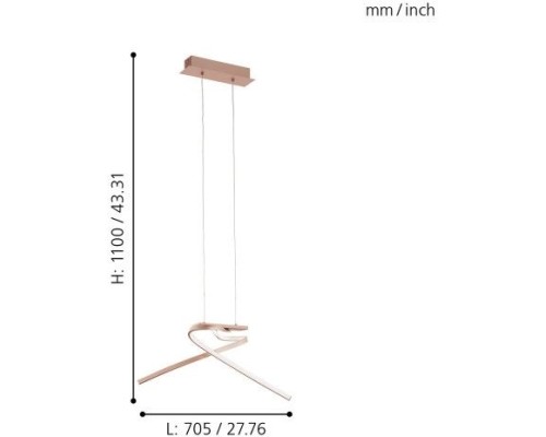 Подвесной светильник Palozza 97362 Eglo