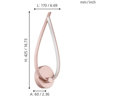 Настенный светильник Palozza 97363 Eglo