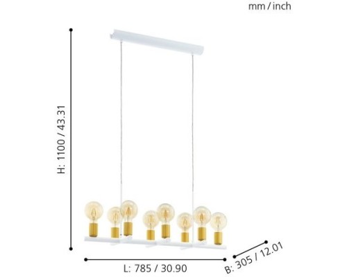 Подвесной светильник Adri 2 97448 Eglo