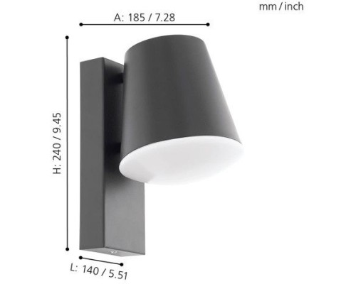 Настенный светильник уличный Caldiero-c 97482 Eglo