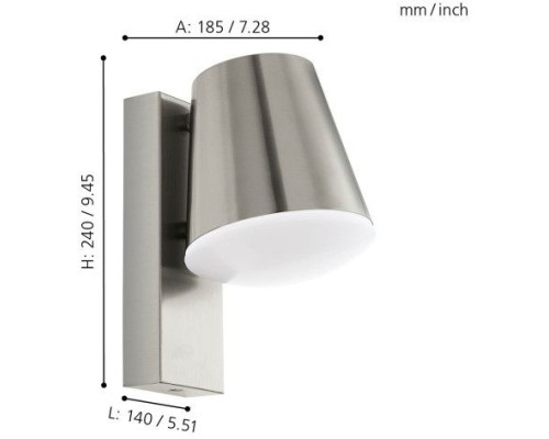 Настенный светильник уличный Caldiero-c 97484 Eglo