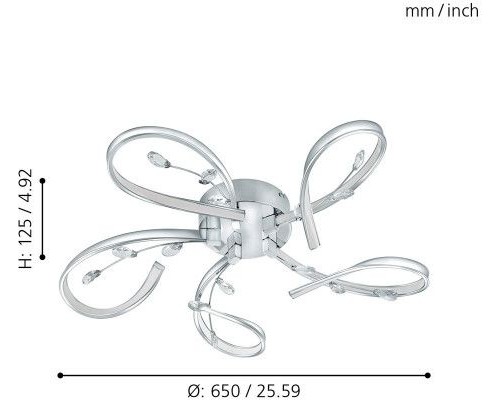 Потолочная люстра Vallemare 97487 Eglo