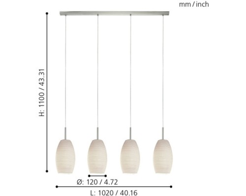 Подвесной светильник Batista 3 97587 Eglo