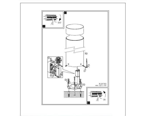 Наземный светильник Melzo 97631 Eglo