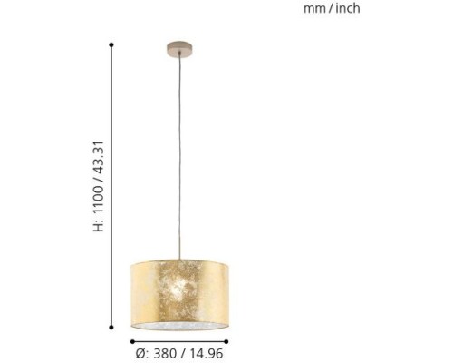 Подвесной светильник Viserbella 97643 Eglo