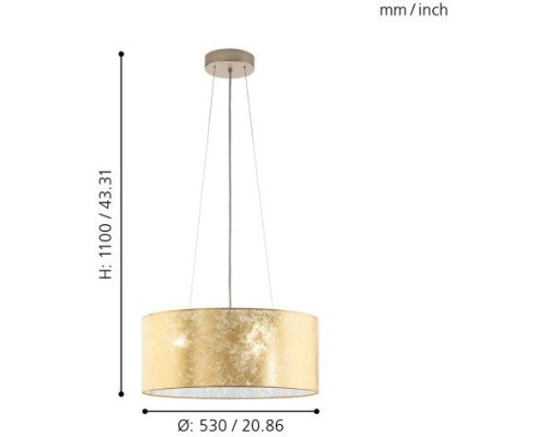 Подвесной светильник Viserbella 97644 Eglo