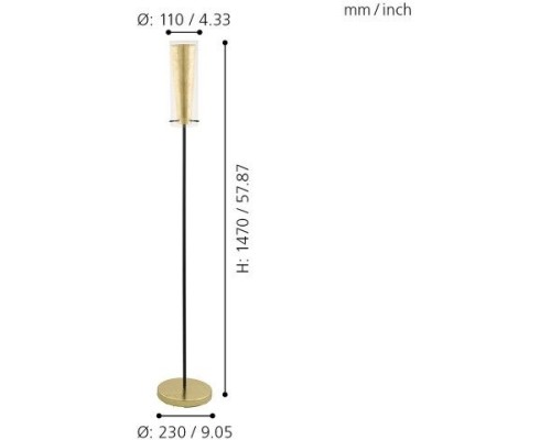 Торшер Pinto Gold 97655 Eglo
