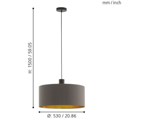 Подвесной светильник Concessa 1 97683 Eglo