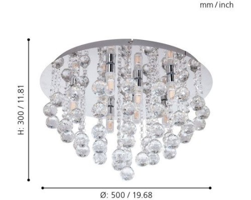 Потолочная люстра Almonte 97699 Eglo