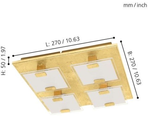 Настенно-потолочный светильник Vicaro 1 97728 Eglo