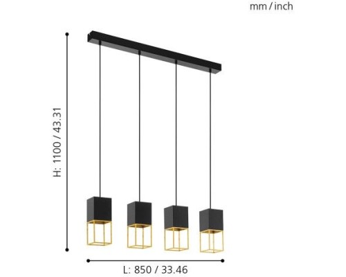 Подвесной светильник Montebaldo 97734 Eglo