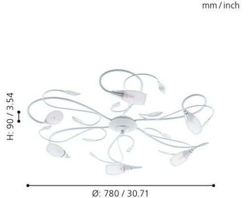 Потолочная люстра Gerbera 2 97749 Eglo