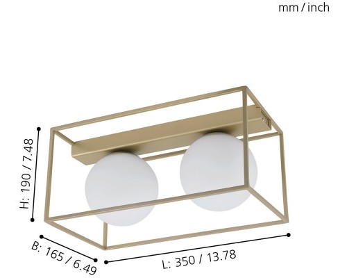 Потолочная люстра Vallaspra 97792 Eglo