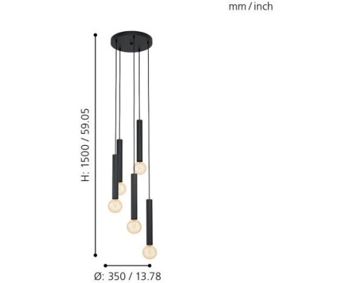 Подвесной светильник Cortenova 98058 Eglo