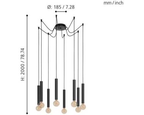 Подвесной светильник Cortenova 98083 Eglo