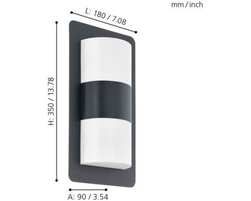 Настенный светильник уличный Cistierna 98086 Eglo