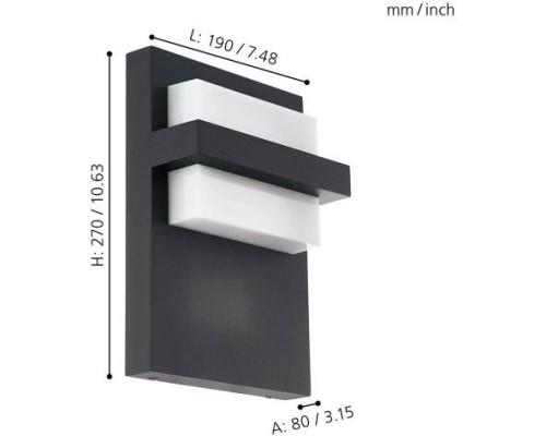 Настенный светильник уличный Culpina 98088 Eglo