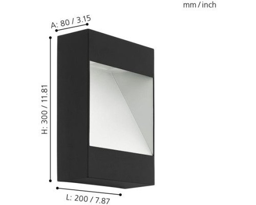 Настенный светильник уличный Manfria 98095 Eglo