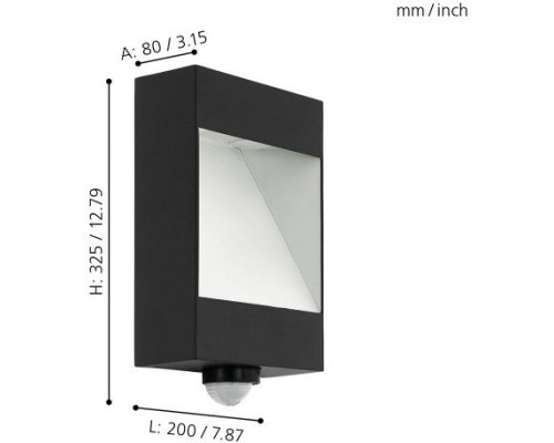 Настенный светильник уличный Manfria 98098 Eglo