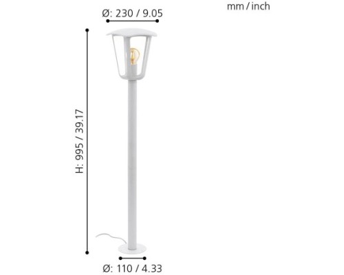 Наземный фонарь Monreale 98118 Eglo