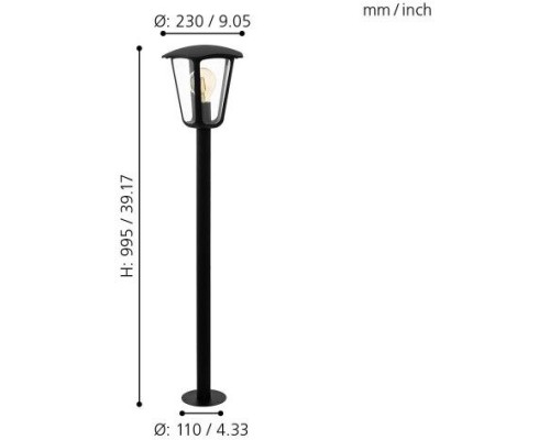 Наземный фонарь Monreale 98123 Eglo