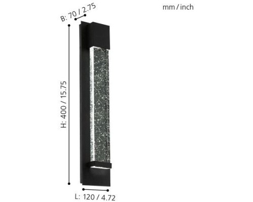 Настенный светильник уличный Villagrazia 98154 Eglo