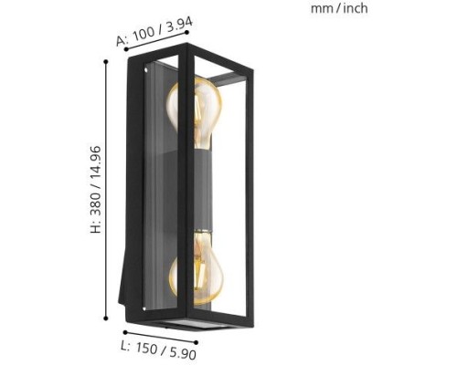 Настенный светильник уличный Alamonte 1 98273 Eglo
