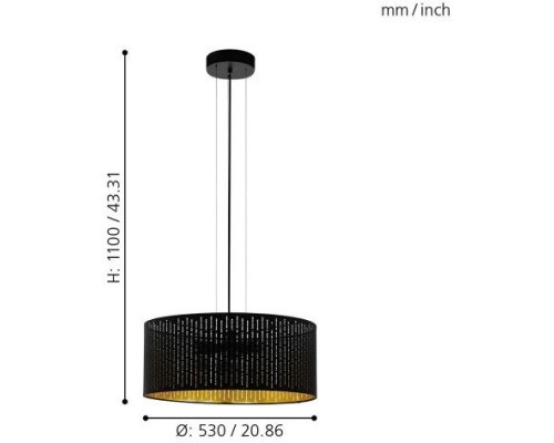 Подвесной светильник Varillas 98313 Eglo