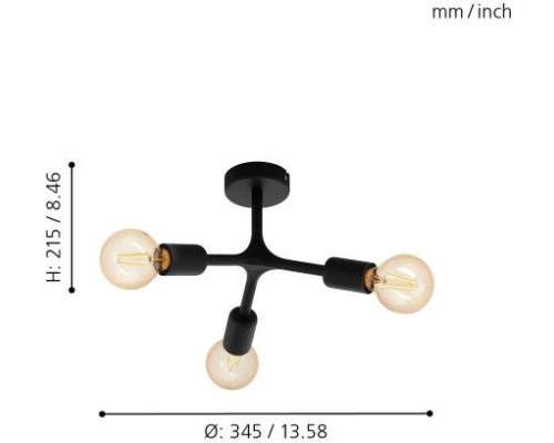 Потолочная люстра Bocadella 1 98317 Eglo