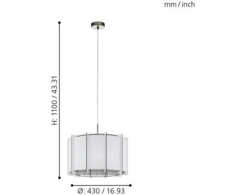 Подвесной светильник Pineta 98338 Eglo