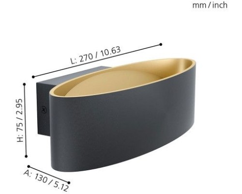 Настенный светильник Maccacari 98542 Eglo