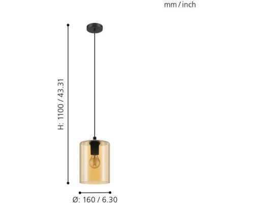 Подвесной светильник Cadaques 1 98584 Eglo
