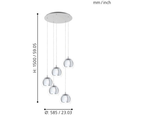 Подвесной светильник Rocamar 1 98596 Eglo