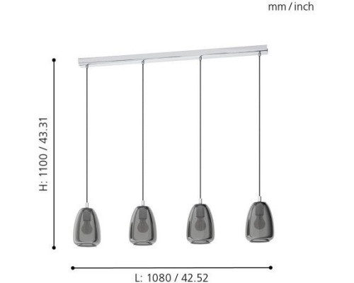 Подвесной светильник Alobrase 98616 Eglo
