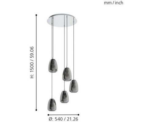 Подвесной светильник Alobrase 98617 Eglo
