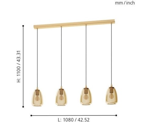 Подвесной светильник Alobrase 98649 Eglo