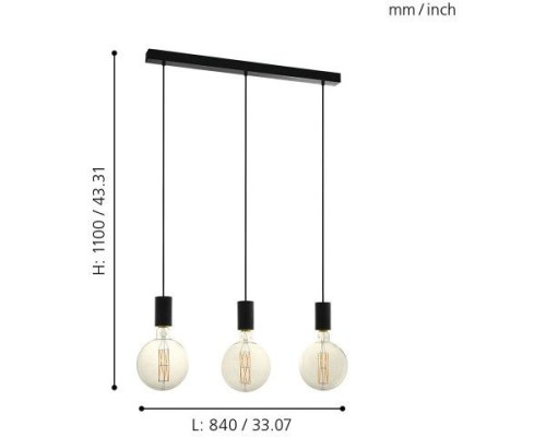 Подвесной светильник Pozueta 98662 Eglo