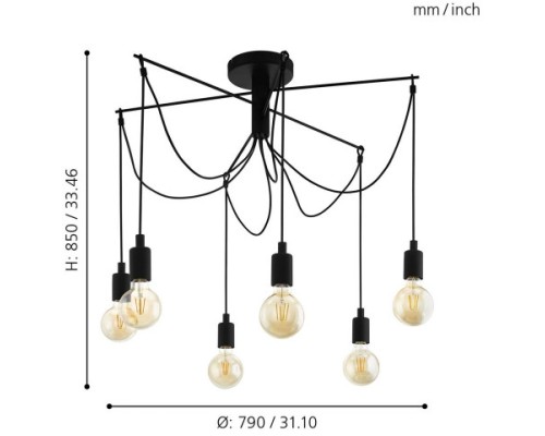 Подвесная люстра Musara 98679 Eglo
