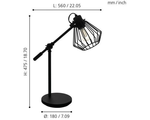 Настольная лампа Tabillano 1 99019 Eglo
