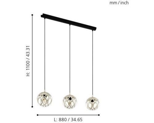 Подвесной светильник Mirtazza 99072 Eglo